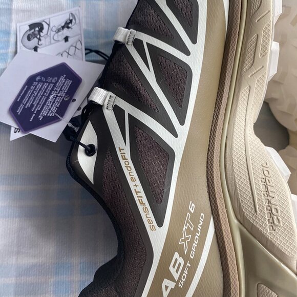 Salomon Sneakers In Dark Brown With A Light Brown Sole. - Picture 5 of 10